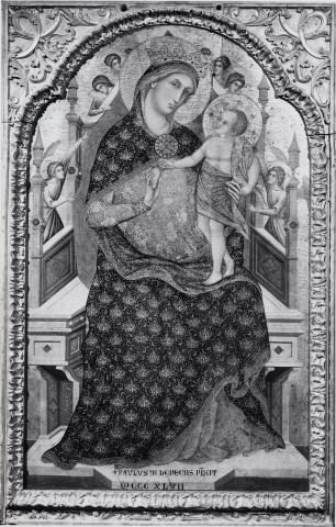 A. Villani e Figli — Paolo Veneziano - sec. XIV - Madonna con Bambino in trono — insieme